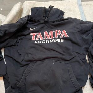 Nike Black Hoodie with Light Gray Accents